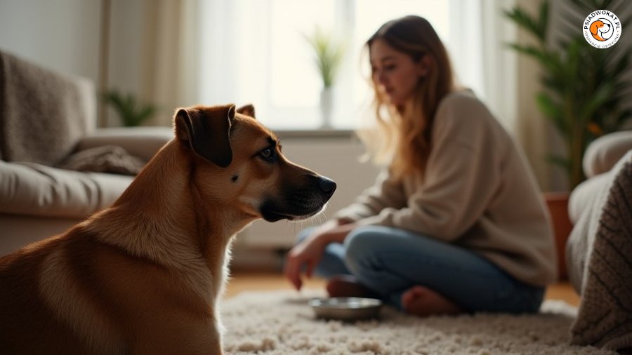 Pies po adopcji może być przytłoczony, niespokojny lub nadmiernie pobudzony — i to jest normalny etap biologicznej adaptacji. Nauka potwierdza, że kortyzol wraca do normy po około 6 tygodniach, a pełna integracja trwa nawet 6 miesięcy.